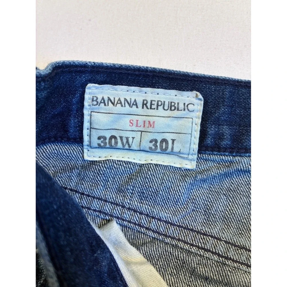 Banana Republic Men's Slim Jeans Blue 30x30 Straight Denim